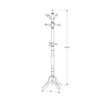 Monarch Specialties Coat Rack, Hall Tree, Free Standing, 11 Hooks, Entryway, 73"H, Bedroom, Wood, White, Transitional I 2013